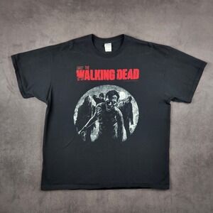 The Walking Dead Shirt Mens 2XL Black AMC 2012 Zombies Moon Graphic Tee Horror